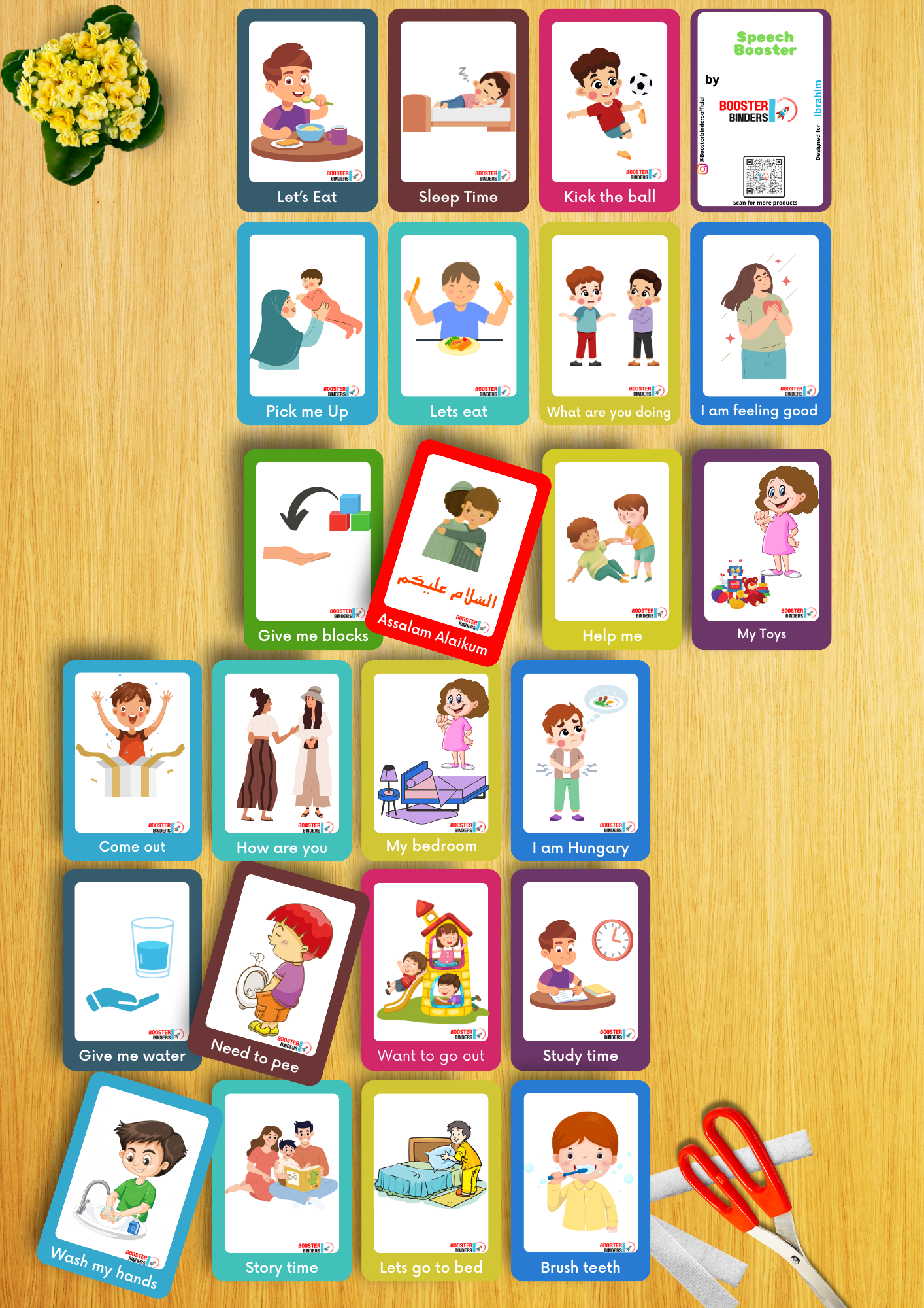 Speech Booster Laminated Flash Cards