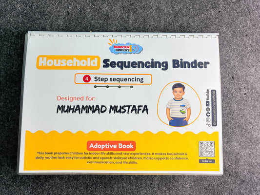 Household Sequencing Binder | Daily Life Chores Visual Support for Autism & Speech Delay