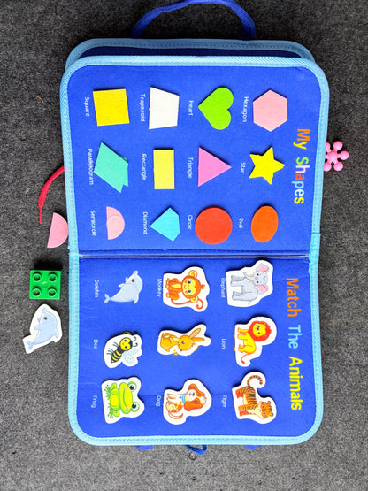 Busy Book - Colors, Shapes, Alphabets & Numbers Learning Binder | Pakistan