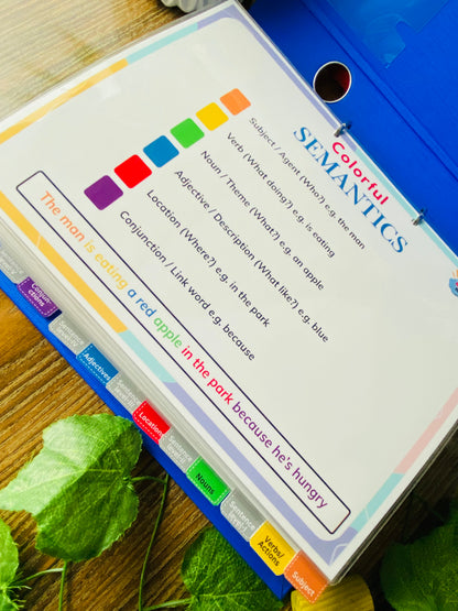 Colorful Semantics Kit for Speech Delay & Autism | Visual Learning for Language