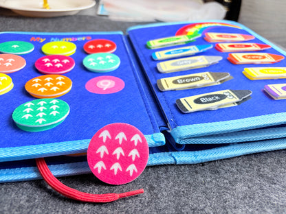 Busy Book - Colors, Shapes, Alphabets & Numbers Learning Binder | Pakistan