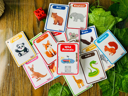 Wild Animals Flash Cards