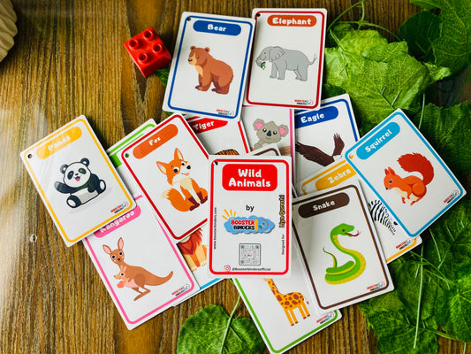 Wild Animals Flash Cards