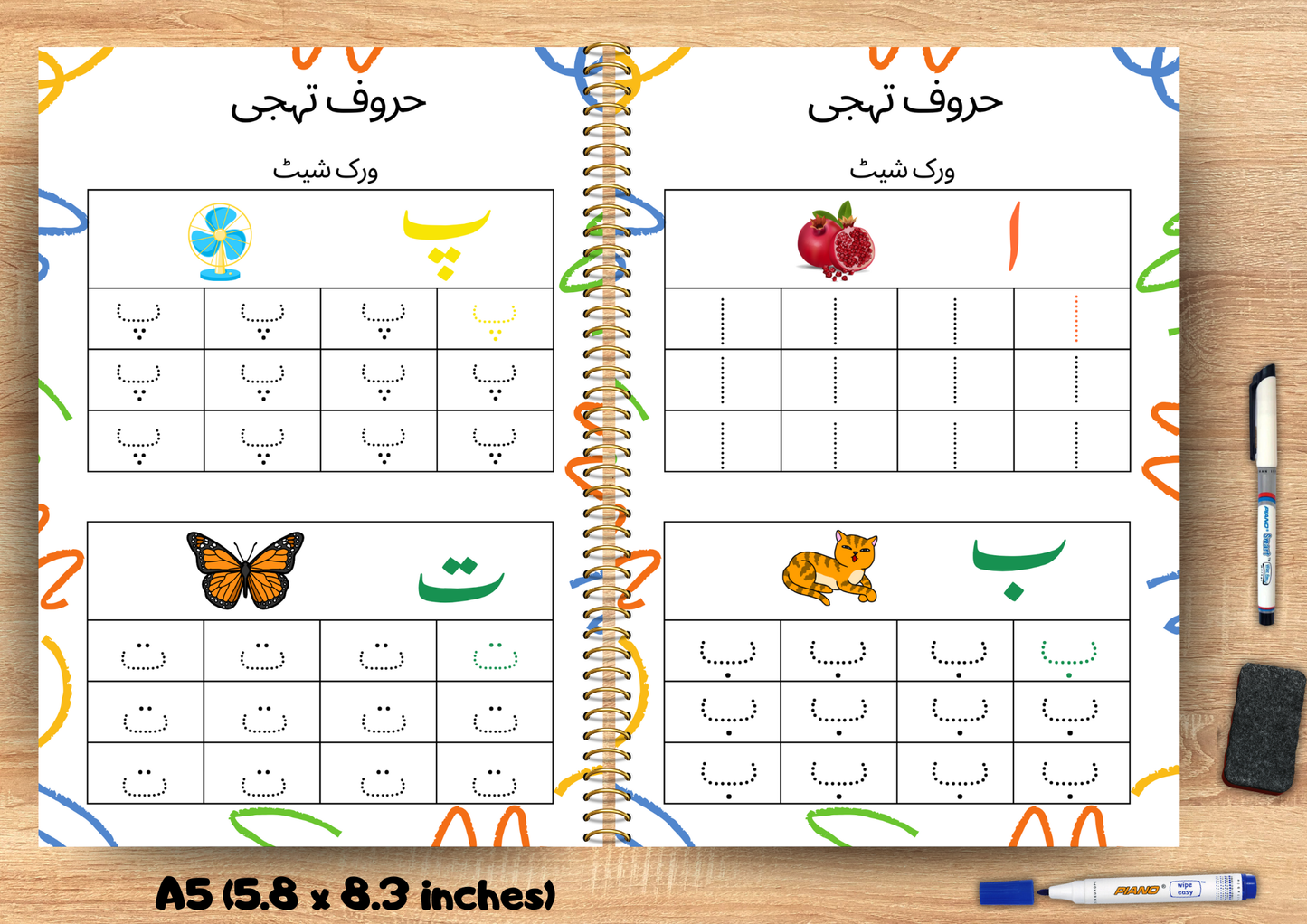 Wipe and Clean Tracing Books