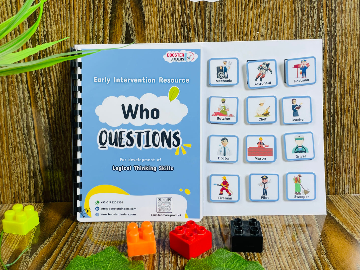 WH-Questions Set of 4 Busy Books
