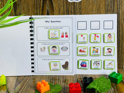 WH-Questions Set of 4 Busy Books