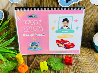 Children's book titled 'Learn Islam through Visuals' mostly for autistic 