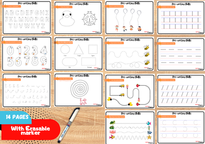 Wipe and Clean Tracing Books
