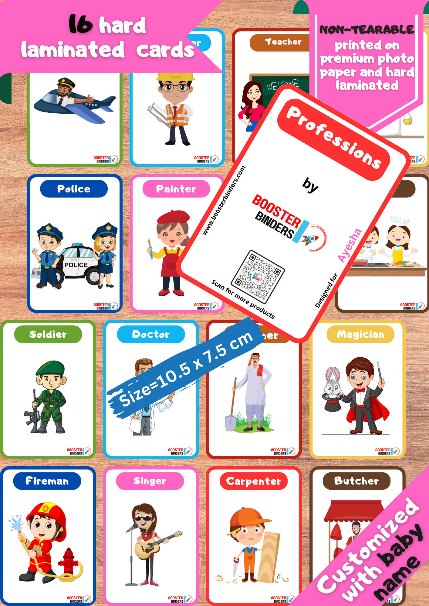 Professions Flash Cards