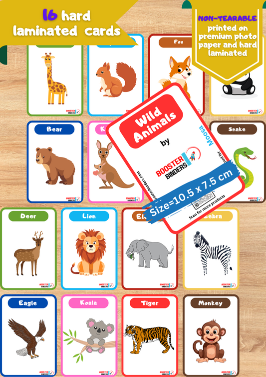 Wild Animals Flash Cards