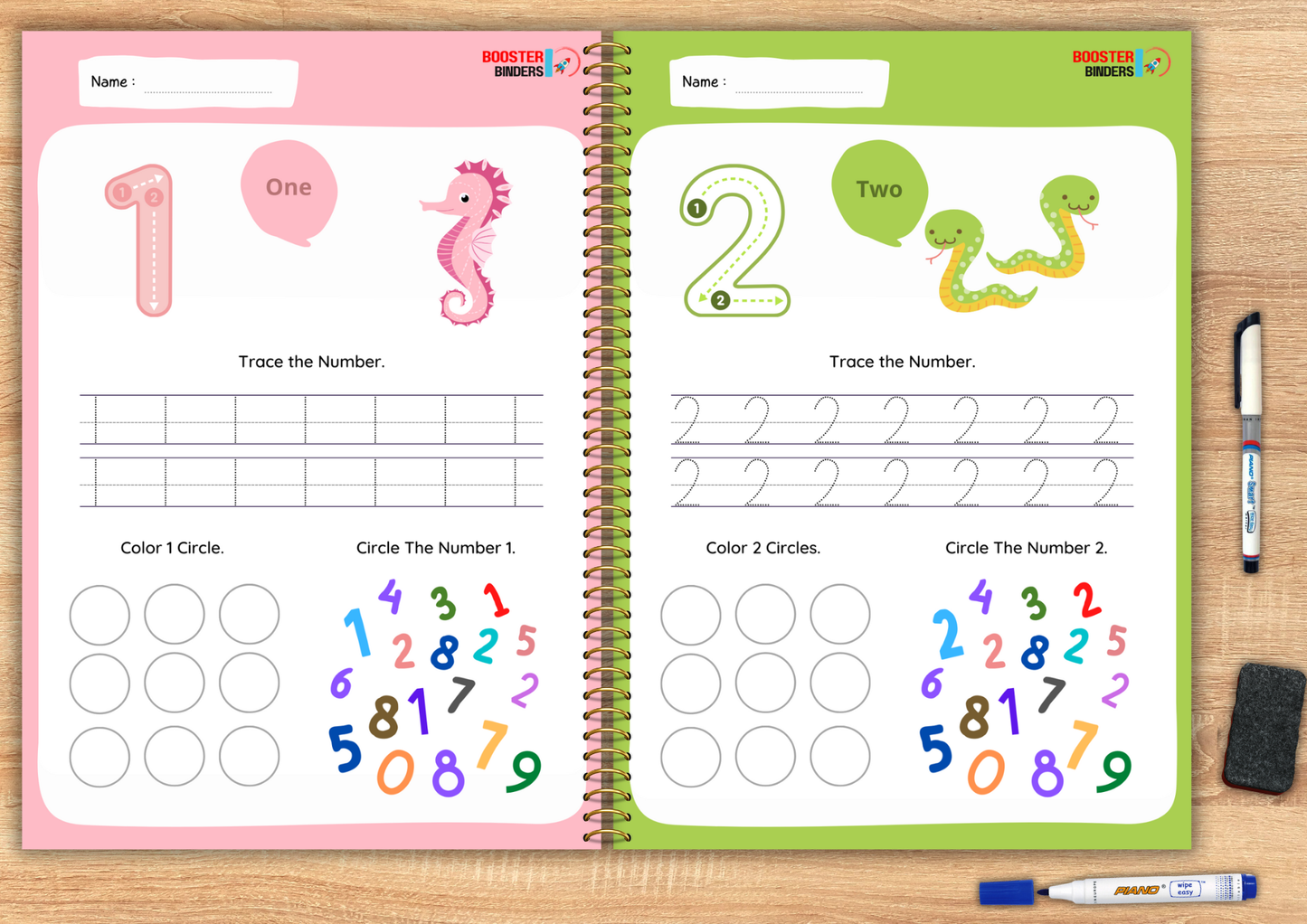 Wipe and Clean Tracing Books