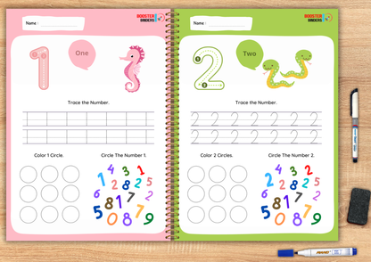 Wipe and Clean Tracing Books