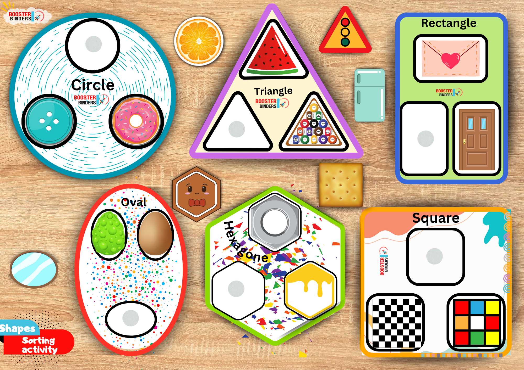 Shapes Sorting Activity Set | Booster Binders – Booster Binders