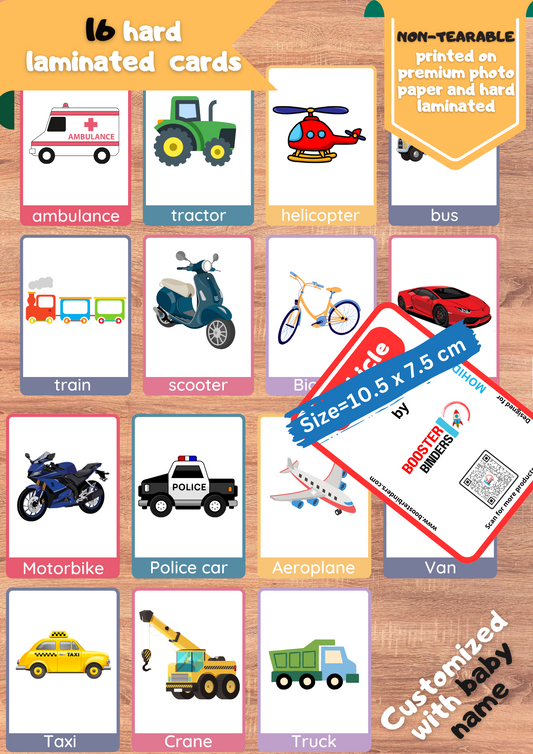 Transports Flash Cards